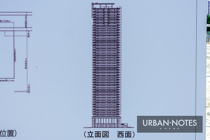 (仮称)南堀江3丁目プロジェクト 立面図