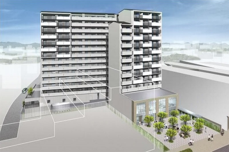 枚方市駅周辺地区第一種市街地再開発事業 3街区 第2工区 完成イメージ図