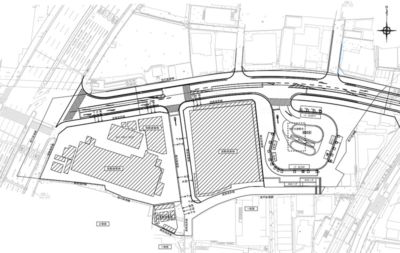 光善寺駅西地区第一種市街地再開発事業 計画図