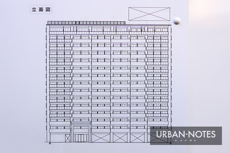 (仮称)淀川区十三本町1丁目プロジェクト 立面図