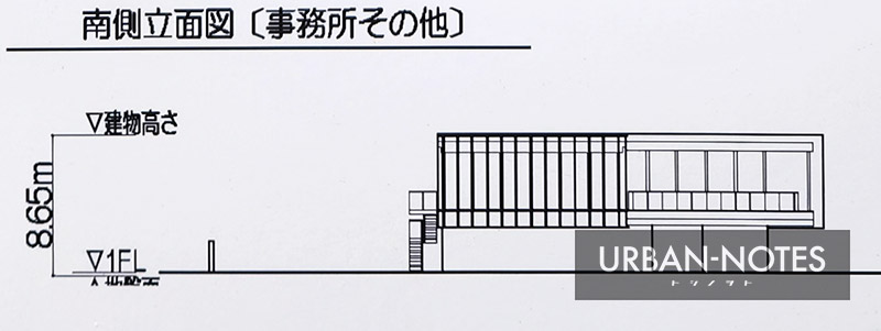 (仮称)大阪市北区堂島浜二丁目計画 (事務所その他) 立面図