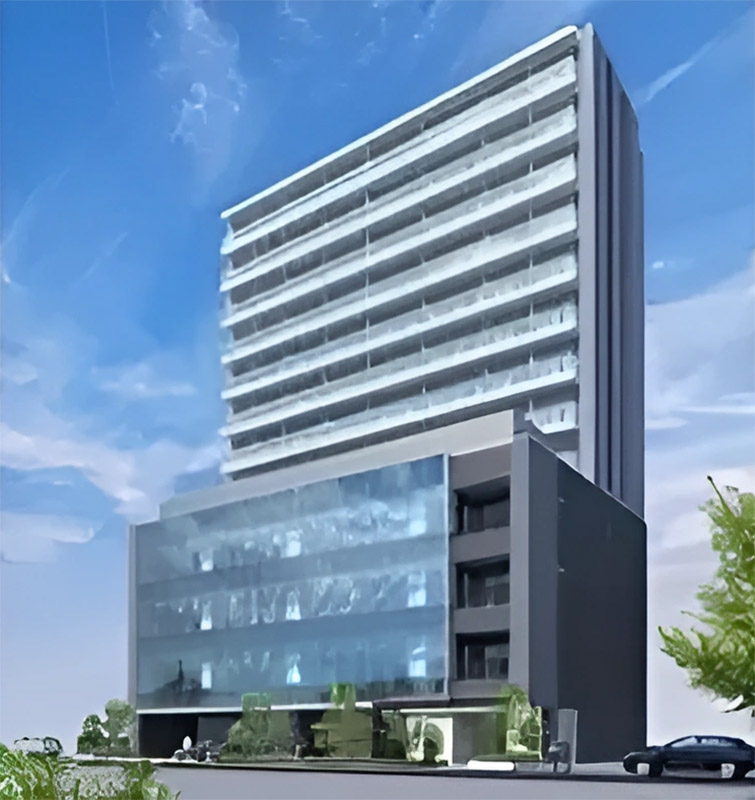 NIPPO 関西支店ビル新築工事 完成イメージ図