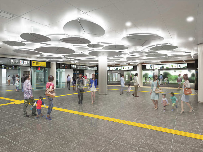 JR大阪駅(うめきたエリア) コンコース 完成イメージ図