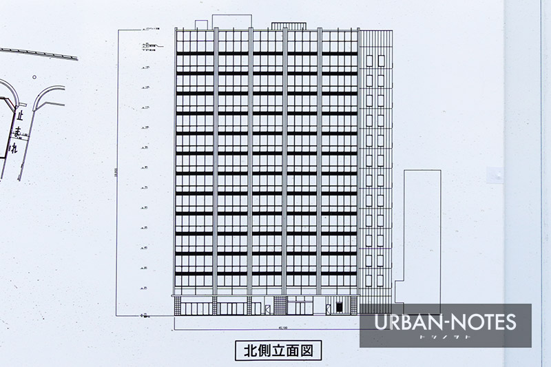 (仮称)新大阪駅南オフィスプロジェクト 立面図