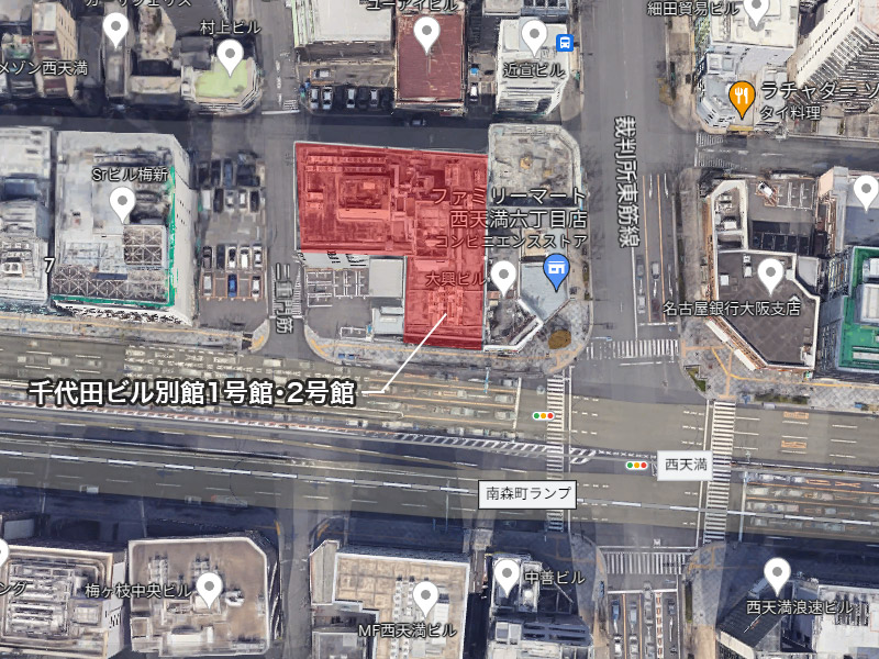 千代田ビル別館1･2号館建屋 解体工事 位置図