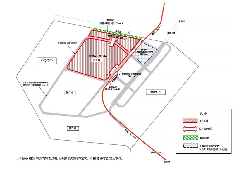 大阪IR (大阪･夢洲地区特定複合観光施設区域) 区域図