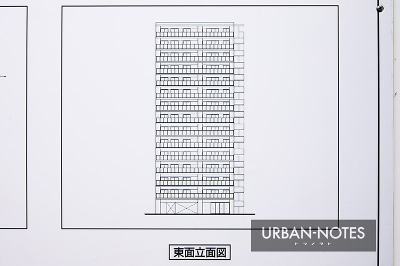 (仮称)サムティ福島区海老江2丁目 新築工事 立面図