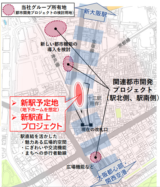 阪急十三駅周辺の再開発