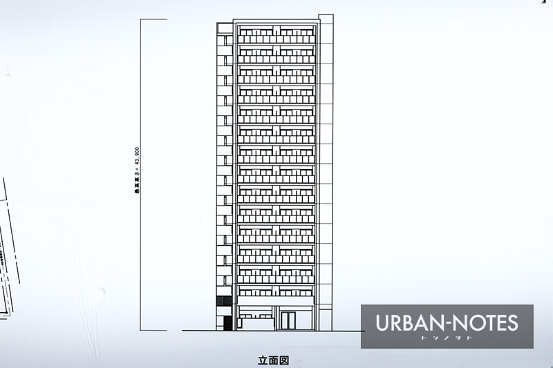 (仮称)大阪市東淀川区淡路4丁目プロジェクト 立面図