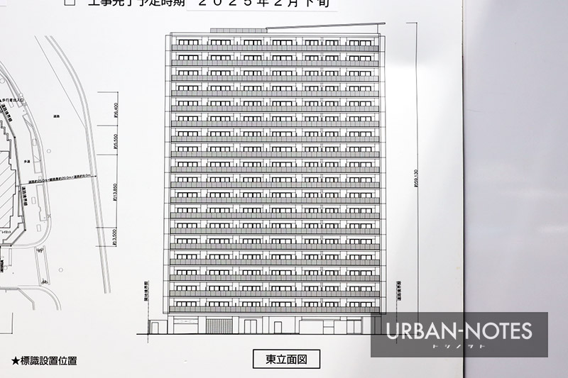 シエリア梅田豊崎 立面図 02