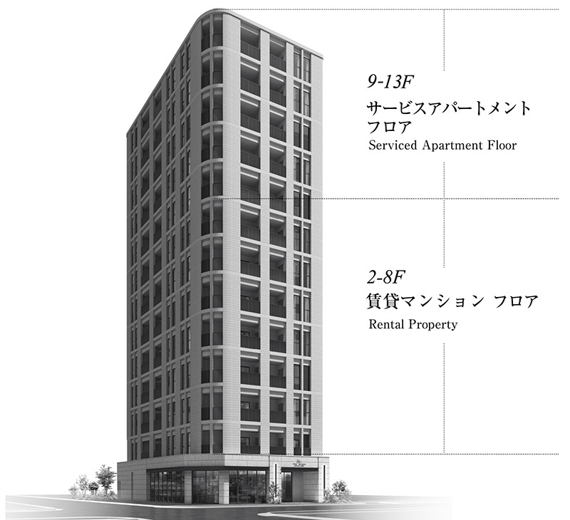 ザ･ウィーヴ南船場 完成イメージ図